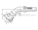 45° O-RING METRIC FEMALE 24° CONE SEAL L.T.  - 20441