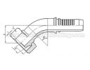 45° O-RING METRIC FEMALE 24° CONE SEAL L.T. - 20441-T