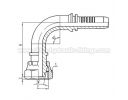 90° O-RING METRIC FEMALE 24° CONE SEAL H.T.  - 20591